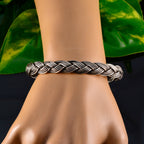 Plain Spring Festival Stuttgart Mid-weight Silver 925 Silver Cuff Bracelet