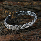 Plain Spring Festival Stuttgart Mid-weight Silver 925 Silver Cuff Bracelet