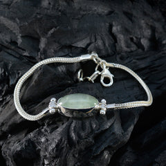 プレナイト スプリング レーシング カーニバル フェザーライト グリーン シルバー チェーン ブレスレット