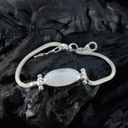 Rainbow Moonstone St George’s Day Featherlight White Silver Chain Bracelet