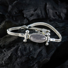 ローズクォーツ サマーバンクホリデー フェザーライト ピンク スターリングシルバー チェーンブレスレット