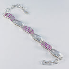 Ruby CZ Super Saturday Versatile Red Silver Tennis Bracelet