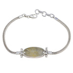 Rutile Quartz Sustainability Days   Featherlight Golden 925 Silver Chain Bracelet