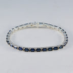 Blue Supphire CZ Thanksgiving Tiny Blue 925 Silver Tennis Bracelet