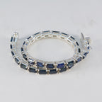 Blue Supphire CZ Thanksgiving Tiny Blue 925 Silver Tennis Bracelet