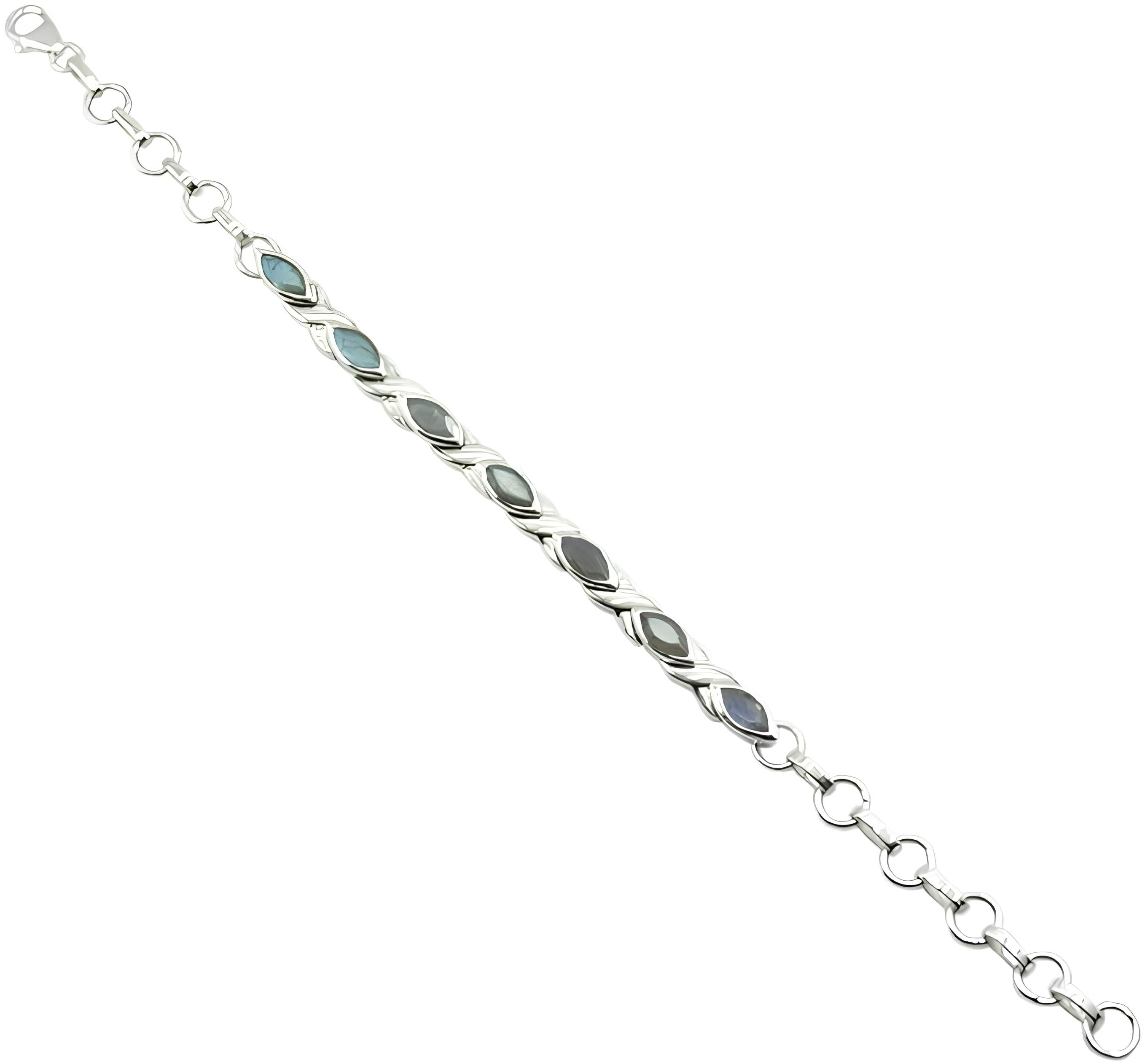 Smoky Quartz Three Kings Day Eye-catching Brown Sterling Silver Tennis Bracelet