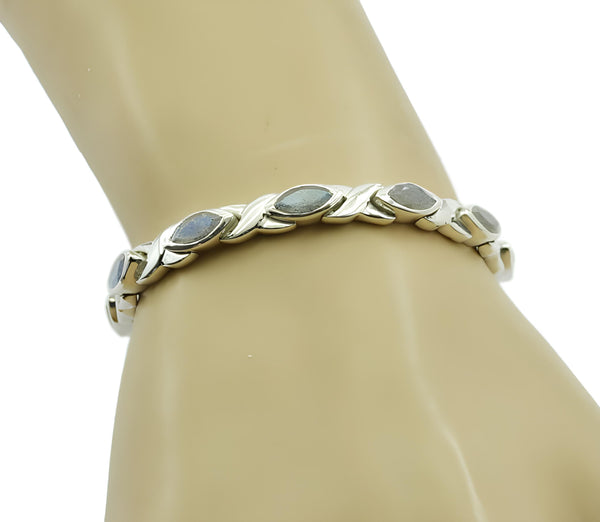 Smoky Quartz Three Kings Day Eye-catching Brown Sterling Silver Tennis Bracelet