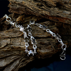 スモーキークォーツ ウィンブルドンスターツ 極薄ブラウンスターリングシルバーリンクブレスレット