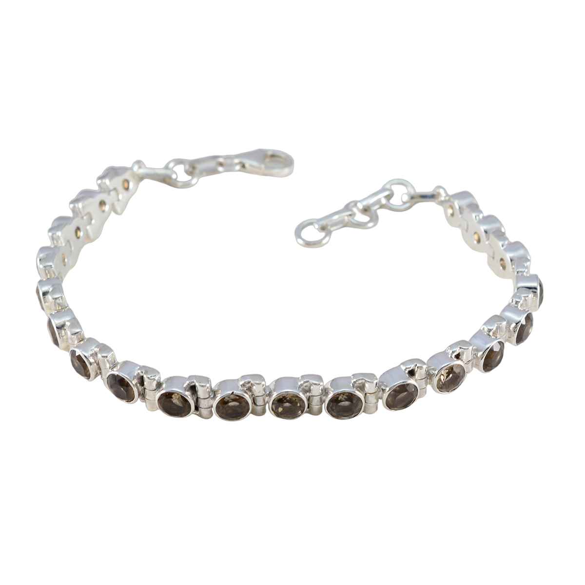 Smoky Quartz Winter Solstice Classic Brown Sterling Silver Tennis Bracelet Main image