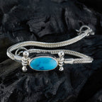 Turquoise Baking Day Featherlight Turquoise Silver Chain Bracelet