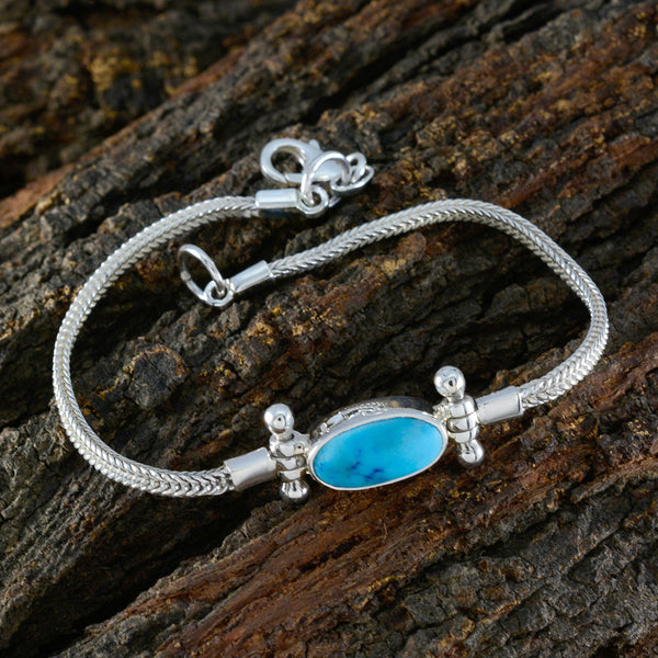 Turquoise Baking Day Featherlight Turquoise Silver Chain Bracelet