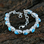 Turquoise Bee Day Tiny Turquoise Sterling Silver Tennis Bracelet
