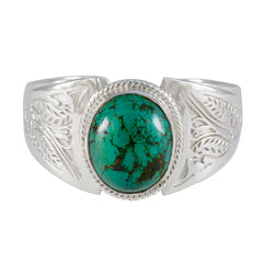 Turquoise Book Day Chunky Blue 925 Silver Cuff Bracelet