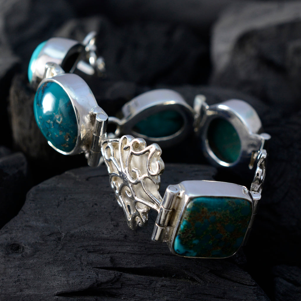 Turquoise Cleanup Day Versatile Turquoise 925 Silver Links Bracelet