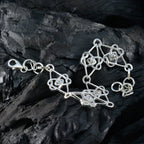 White CZ Environment Day Featherlight White 92.5 Silver Links Bracelet