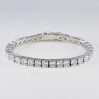 White CZ Fair Trade Day Versatile White Silver Tennis Bracelet