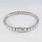 White CZ Fair Trade Day Versatile White Silver Tennis Bracelet
