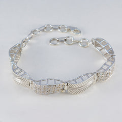 White CZ Gemstone Day Versatile White 925 Silver Tennis Bracelet