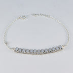 White CZ Nutella Day Whisper-thin White Sterling Silver Tennis Bracelet