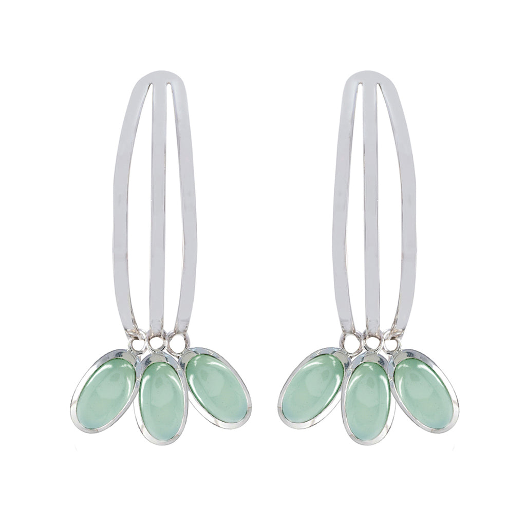 Aqua-Chalcedony-American-Natalia-multiple-Stud-Green-925-Silver-Earring
