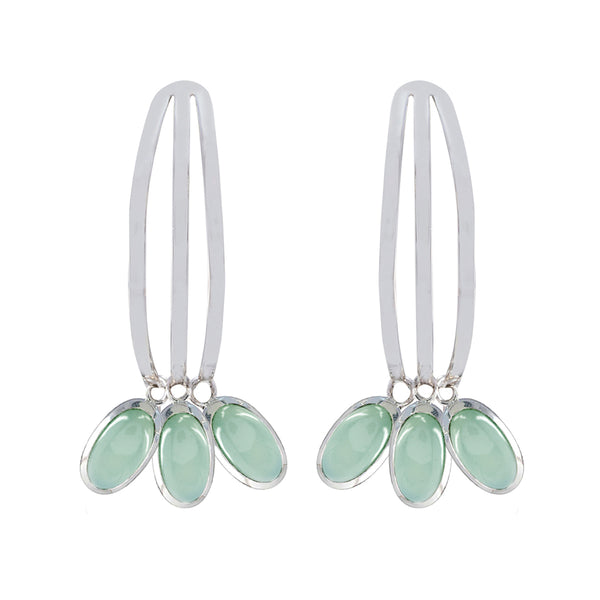 Aqua-Chalcedony-American-Natalia-multiple-Stud-Green-925-Silver-Earring