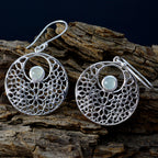 Aqua-Chalcedony-Australian-Riley-Solitaire-Dangle-Green-Sterling-Silver-Earring