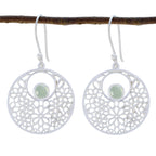 Aqua-Chalcedony-Australian-Riley-Solitaire-Dangle-Green-Sterling-Silver-Earring