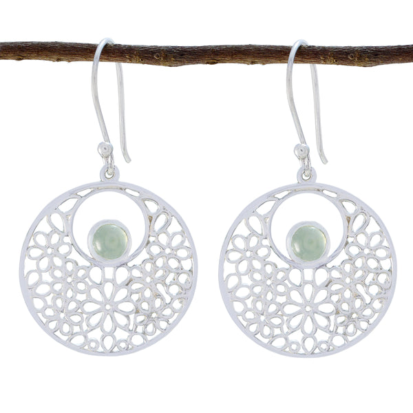 Aqua-Chalcedony-Australian-Riley-Solitaire-Dangle-Green-Sterling-Silver-Earring