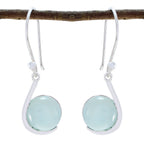 Aqua-Chalcedony-Spanish-Sarah-Solitaire-Dangle-Green-925-Sterling-Silver-Earring