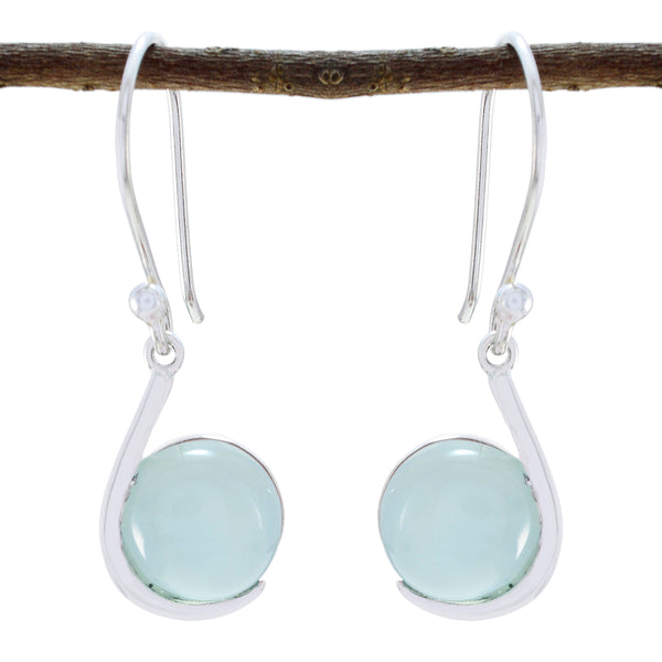 Aqua-Chalcedony-Spanish-Sarah-Solitaire-Dangle-Green-925-Sterling-Silver-Earring