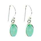 Aqua-Chalcedony-Latin-American-Savannah-Solitaire-Dangle-Green-92.5-Silver-Earring