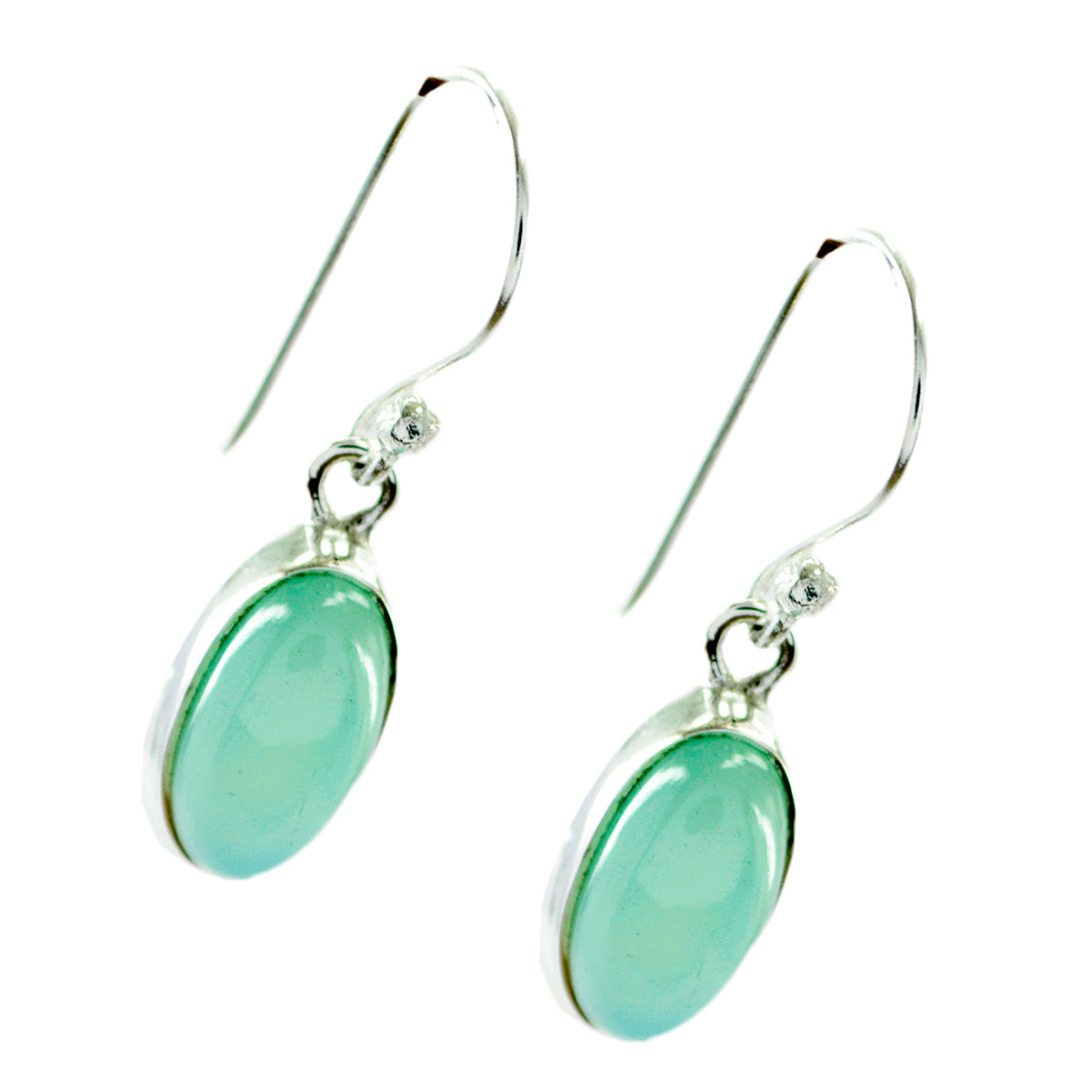 Aqua-Chalcedony-Latin-American-Savannah-Solitaire-Dangle-Green-92.5-Silver-Earring