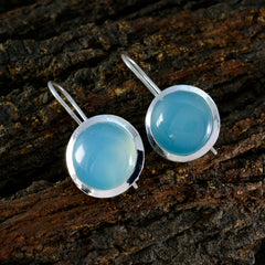 Aqua-Chalcedony-Turkish-Evelyn-Solitaire-Dangle-Green-925-Sterling-Silver-Earring