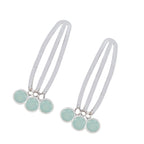 Aqua-Chalcedony-Turkish-Milagros-multiple-Stud-Green-Sterling-Silver-Earring