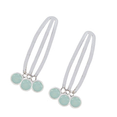 Aqua-Chalcedony-Turkish-Milagros-multiple-Stud-Green-Sterling-Silver-Earring