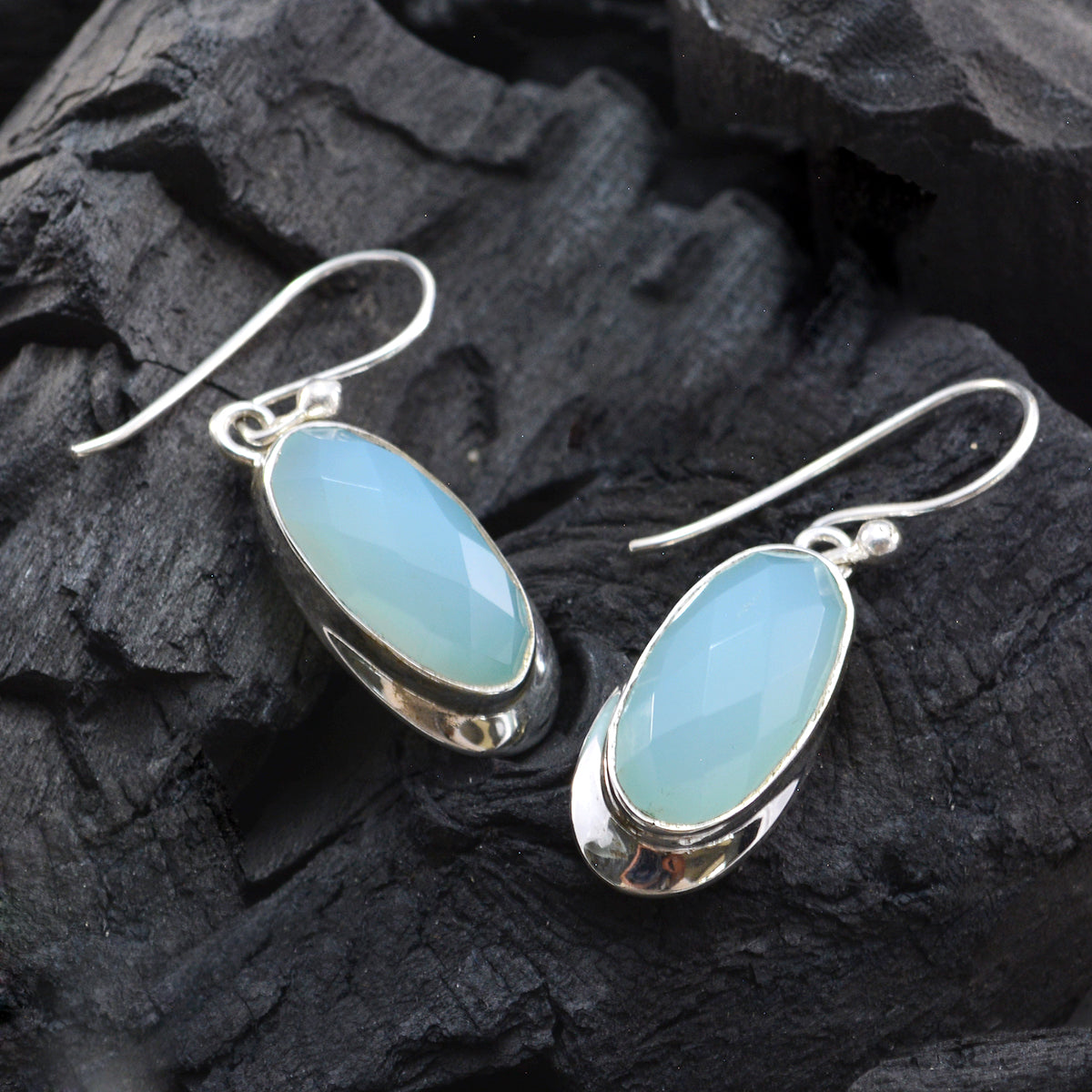Aqua-Chalcedony-French-Scarlett-Solitaire-Dangle-Green-925-Sterling-Silver-Earring