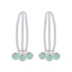 Aqua-Chalcedony-Korean-Nayara-multiple-Stud-Green-92.5-Silver-Earring