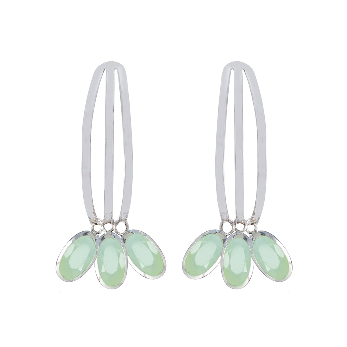 Aqua-Chalcedony-American-Paula-multiple-Stud-Green-Sterling-Silver-Earring