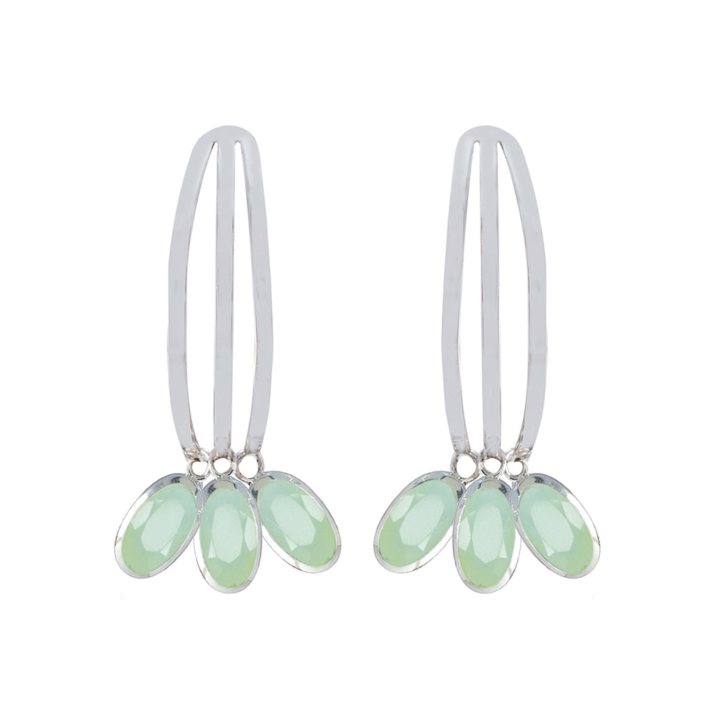 Aqua-Chalcedony-American-Paula-multiple-Stud-Green-Sterling-Silver-Earring