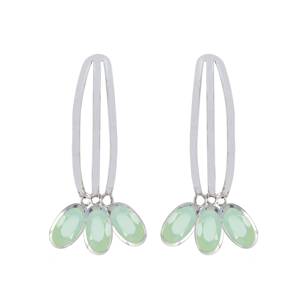 Aqua-Chalcedony-American-Paula-multiple-Stud-Green-Sterling-Silver-Earring