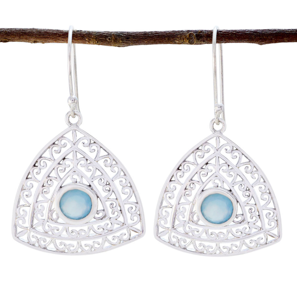 Aqua-Chalcedony-Egyptian-Teresa-Solitaire-Dangle-Green-92.5-Silver-Earring