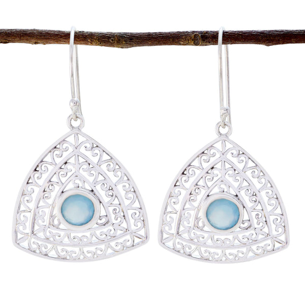 Aqua-Chalcedony-Egyptian-Teresa-Solitaire-Dangle-Green-92.5-Silver-Earring