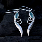 Aqua-Chalcedony-Japanese-Violet-Solitaire-Dangle-Green-Sterling-Silver-Earring