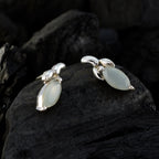 Aqua-Chalcedony-Turkish-Yasmin-Solitaire-Stud-Green-925-Sterling-Silver-Earring