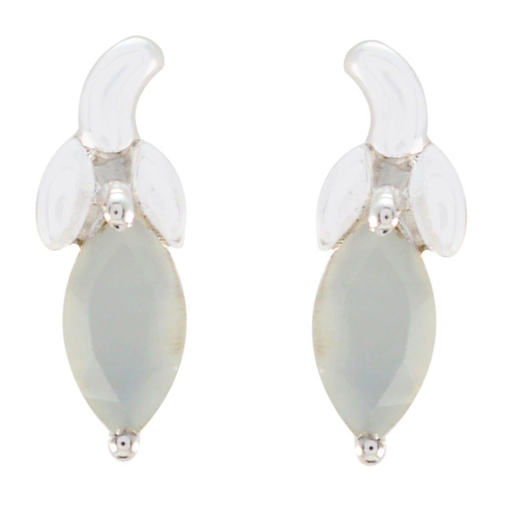 Aqua-Chalcedony-Turkish-Yasmin-Solitaire-Stud-Green-925-Sterling-Silver-Earring