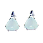 Aqua-Chalcedony-Italian-Yasmine-Solitaire-Stud-Green-925-Silver-Earring