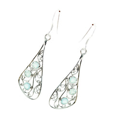 Aqua-Chalcedony-Australian-Aiko-multiple-Dangle-Green-925-Sterling-Silver-Earring