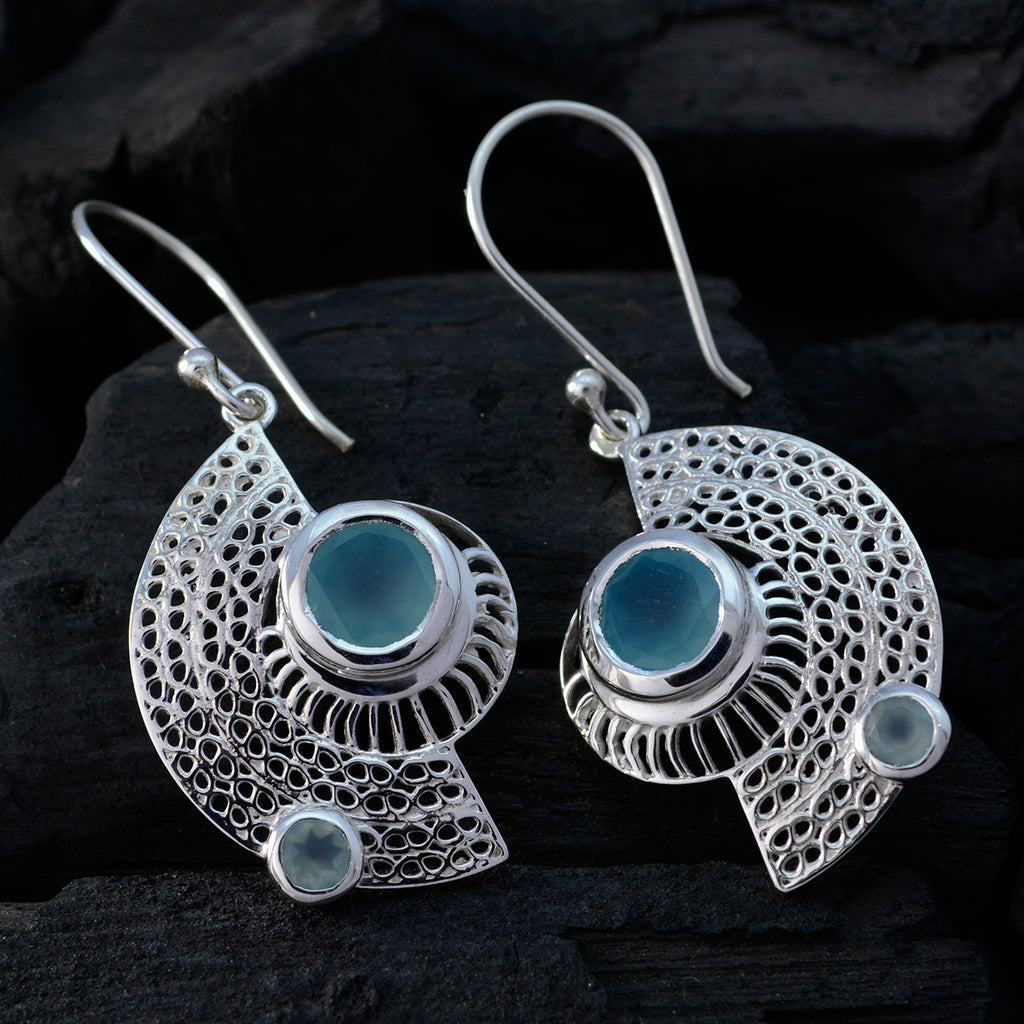 Aqua-Chalcedony-Spanish-Ayaka-multiple-Dangle-Green-925-Silver-Earring