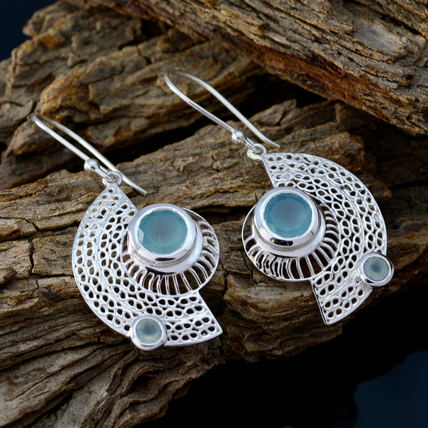 Aqua-Chalcedony-Spanish-Ayaka-multiple-Dangle-Green-925-Silver-Earring