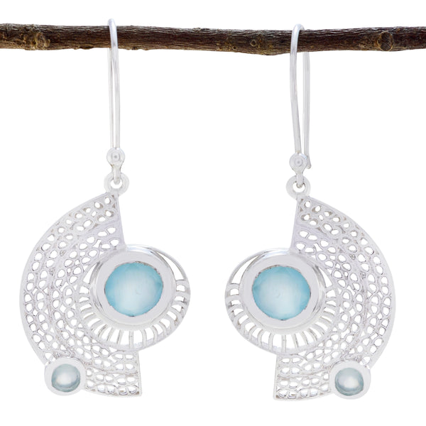 Aqua-Chalcedony-Spanish-Ayaka-multiple-Dangle-Green-925-Silver-Earring